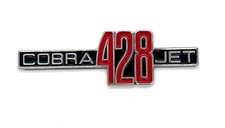Fender Emblem Cobra Jet 428 For Shelby Each For 1969 - 1970 Shelby Mustang