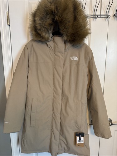 Neu mit Etikett The North Face Damen Arctic Parka und passende Etip Handschuhe - Flachs/Beige - XL - Bild 5 von 20