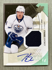 Jordan Eberle 2010-11 SPX ROOKIE AUTOGRAPH JERSEY #419/499 RC sp KRAKEN #195