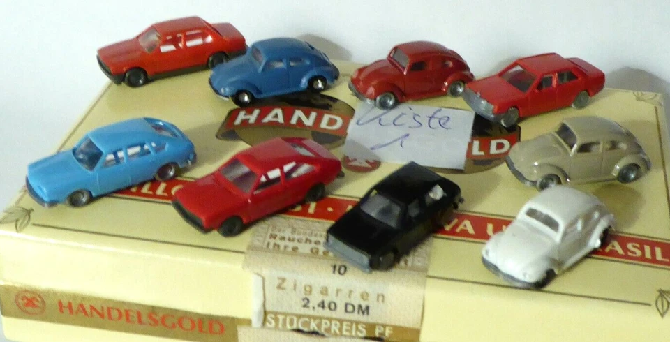 Wiking, Fleischmann Imu Voie N 1:160 Set 9 X Voiture Particulière MB Mercedes Foto 2 de 2