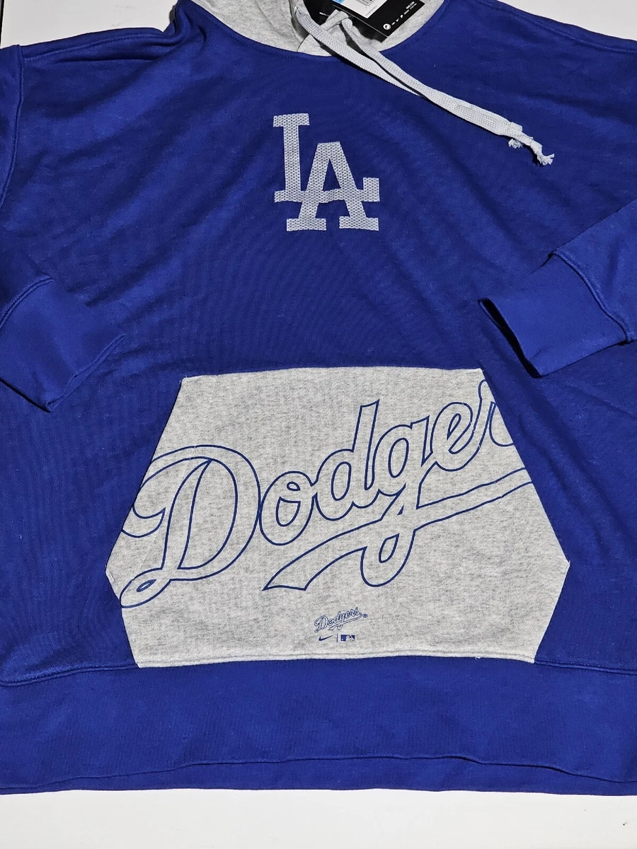 Nike MLB LA Dodgers Hoodie Sweatshirt Men’s S Cotton Blue/Gray Los Angeles  Sz M