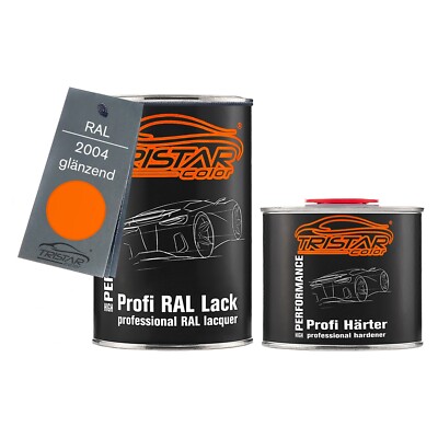 RAL 2004 Reinorange glänzend 2K Autolack 1,5 Liter 1500 ml Dose inkl. Härter