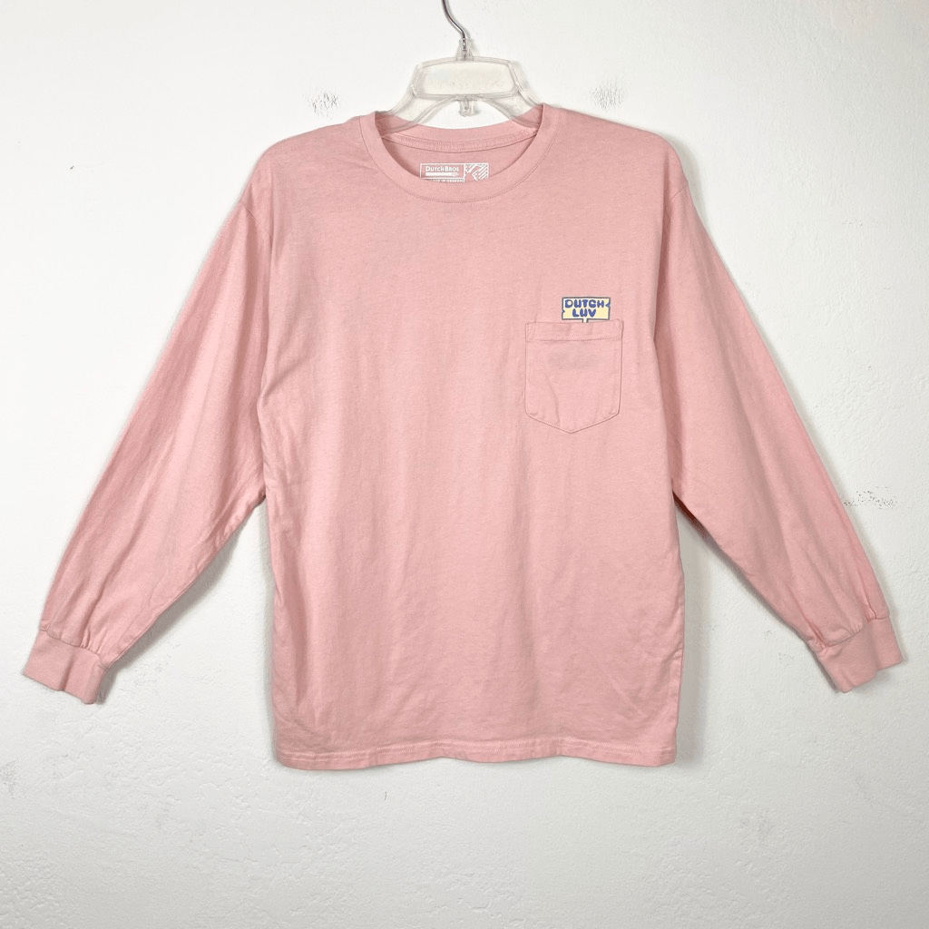 Dutch Bros Coffee Since 1992 Pink Dutch Luv Long Sleeve Graphic