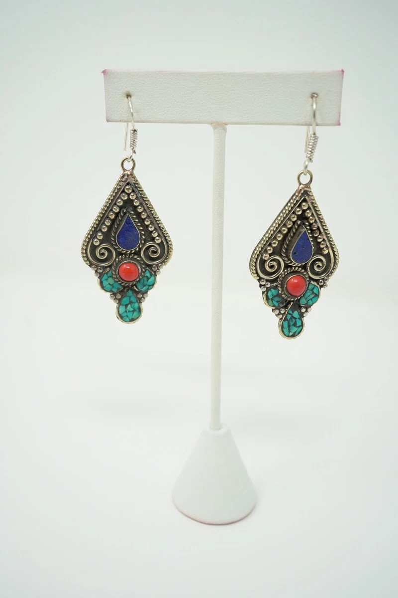 Tibetan earrings hotsell