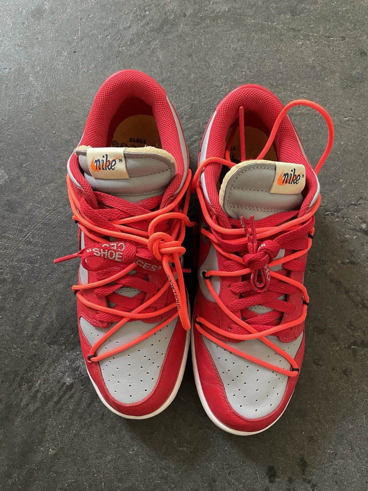 OFF WHITE X NIKE Nike x Off White Dunk Low rosso universitario US 8 5