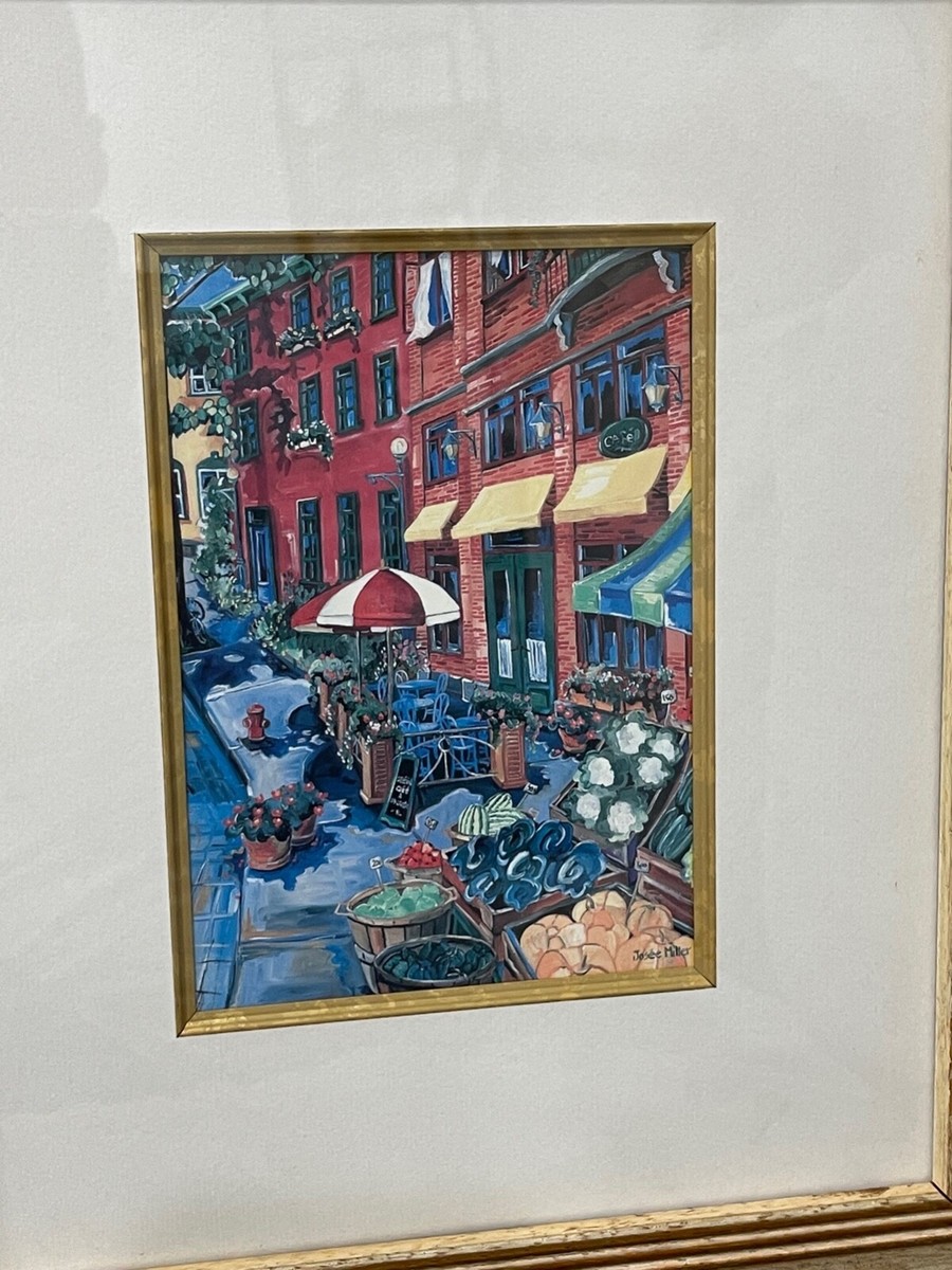 Josee Miller Canadian Artist Lithograph Art Print Street