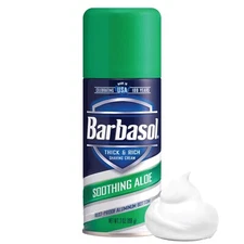 Barbasol Thick & Rich Shaving Cream Beard Buster Soothing Aloe 7 oz