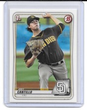 2020 Bowman Paper Prospects Baseball #BP76 Joey Cantillo RC (Padres)