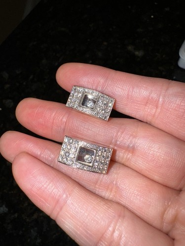 chopard 18k diamond Earrings Happy