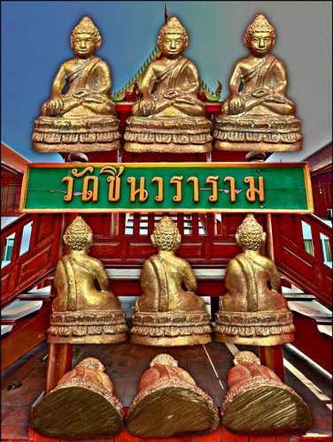 Thai amulets Phra Chaiwat Buddha protects and wins business by LP Chamnan 2017 - Picture 16 of 20