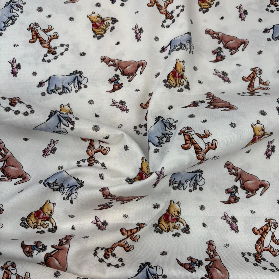 Disney Winnie The Pooh And Friends On White Sold By The Half Yard - Image 4 of 4