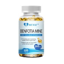 300mg Benfotiamine Capsules Fat Soluble Thiamine Vitamin B1 NON-GMO,Gluten Free
