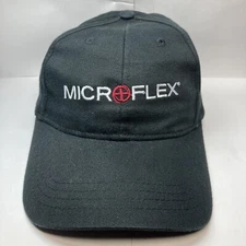 Microflex Ansell Nitrile Gloves Black Strapback Hat Cap