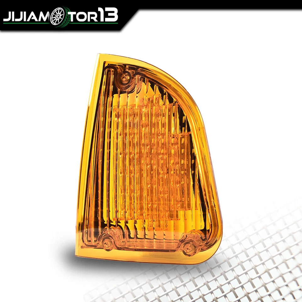 Luces de señal de giro LED ámbar aptas para 1986-2008 KW Kenworth K300 T300 T330 T600 Foto 2 de 4