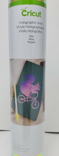 Cricut Pink Rose Holographic Vinyl Roll 12"x48", FREE SHIPPING!!! ๐ฆ - Picture 2 of 4