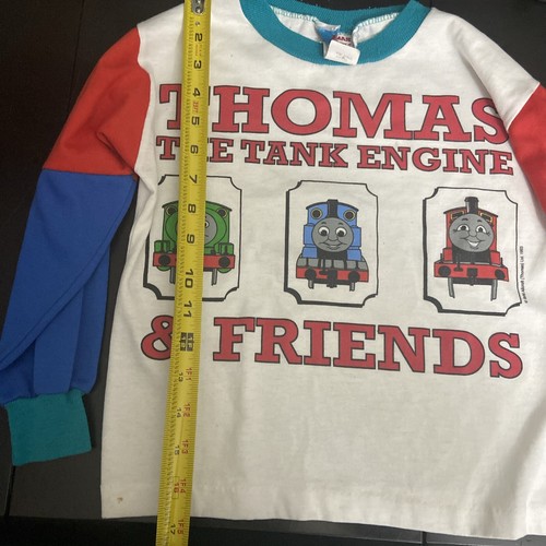 Rare Vintage Thomas The Tank Engine Doe-Spun Company Shirt 90's Size 7 - Picture 2 of 10