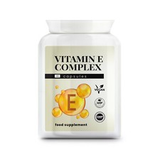 Vitamin E Complex 60 Capsules - Skincare & Immune Support Wrinkles, Antioxidant 