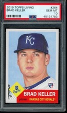 2019 Topps Living Set #264 Brad Keller RC PSA 10 Gem Mint SP Card 45131783