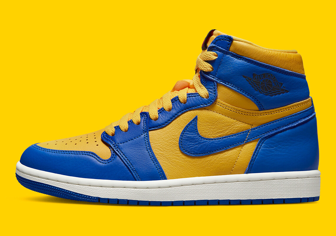 Женские кроссовки Nike Air Jordan 1 High OG Laney High Maize Game Royal FD2596-700 sz 7