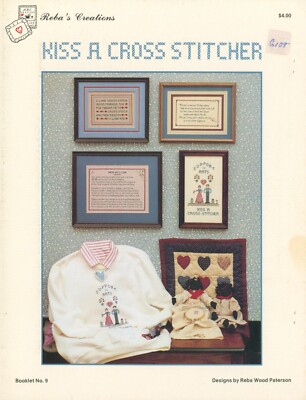Kiss A Cross Stitcher Pattern Leaflet Paterson #9 Prayer Folk Support The Arts