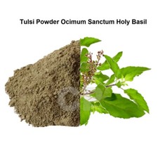Tulsi Powder Tulasi Powder Ocimum Sanctum Holy Basil Powder 100gm 3.5 OZ .