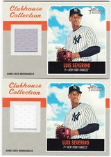 Luis Severino Yankees 2019 Topps Heritage Clubhouse Collection White Gray Jersey