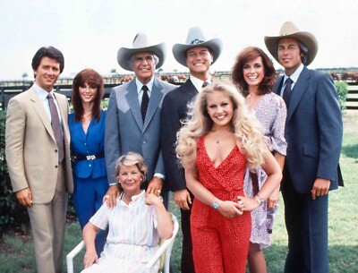 Cast of Classic TV Series Show DALLAS (K) Publicity Picture Print 8'' x 10''