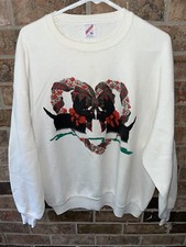 Vintage 90's Made in USA Christmas Dog Themed Crewneck Sweatshirt