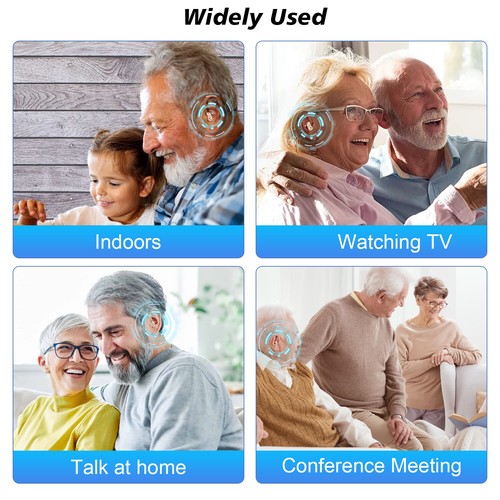 Pair Rechargeable Digital Invisible Hearing Aids Sound Voice Amplifier Mini 2025 - Picture 13 of 15