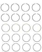 EngineTech Piston Ring Set for 1 Engine 1.00mm .040in Oversize 1.00mm .040in Ove