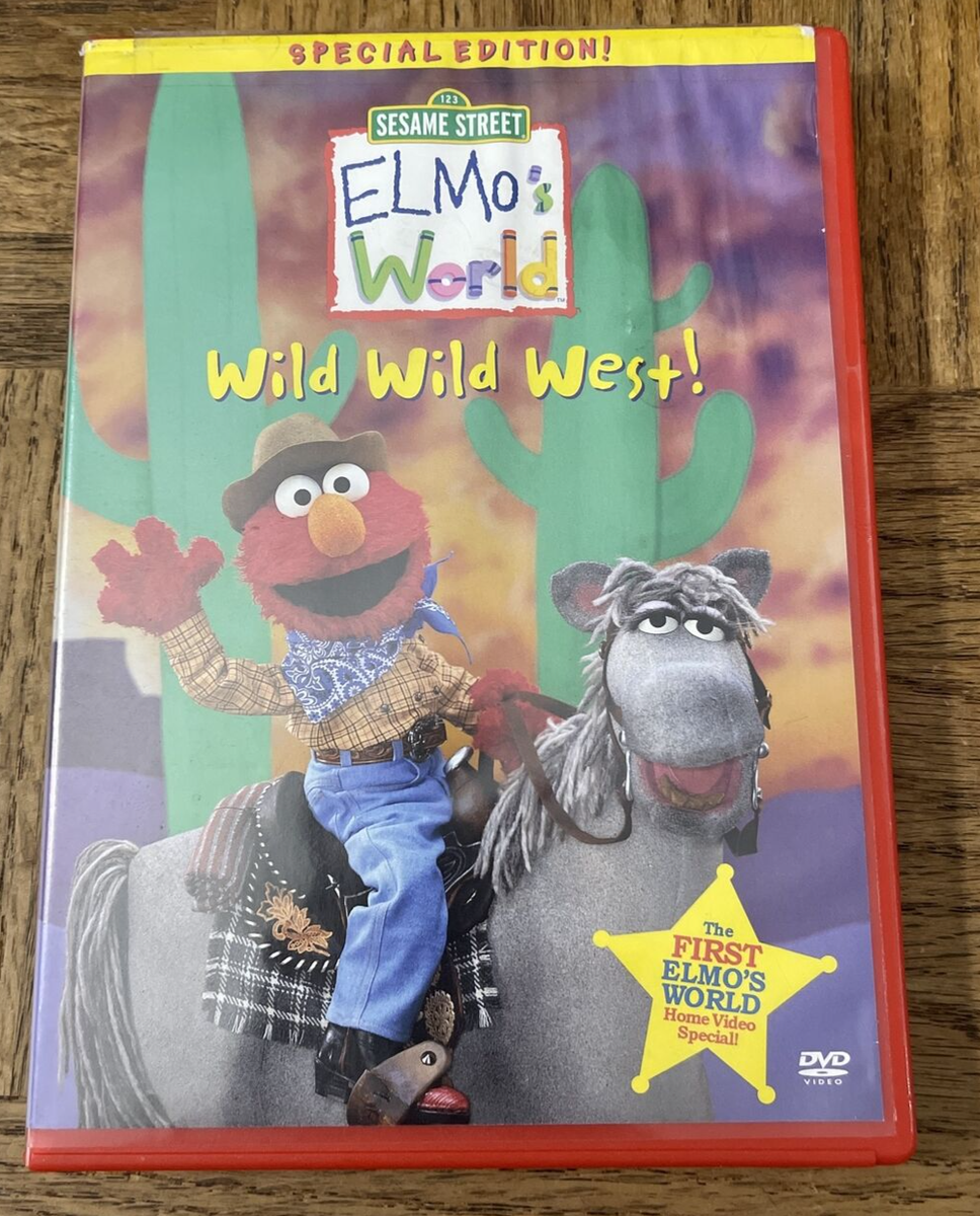 Sesame Street Elmos World Wild Wild West DVD-Rare Vintage-SHIPS N