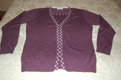 Kiara Contini - Damen Pullover, lila, 80 Wolle 20 Kaschmir, siehe Maße, gebraucht