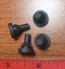 Lot Of 4 Round Rubber Pull Through Feet Bumper