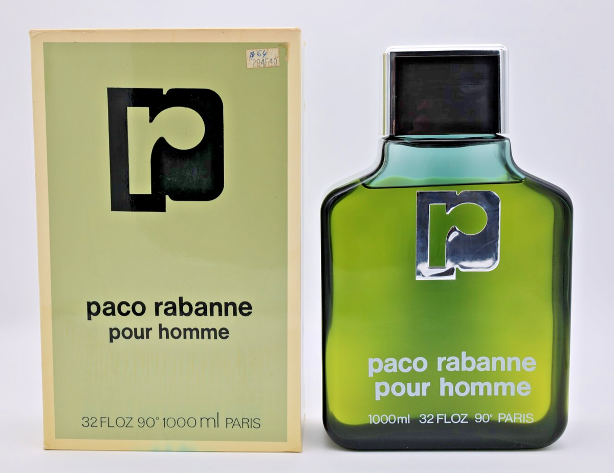 Paco Rabanne Pour Homme EDT 1000ml 32 oz Vintage Flacon by
