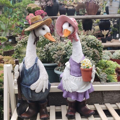 Acryl Ente Statue Hof Ornament Garten Rasen Landschaft Deko Geschenke * - Bild 1 von 27