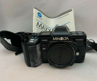 Minolta Maxxum 7000 35mm Camera Back - includes camera strap | eBay