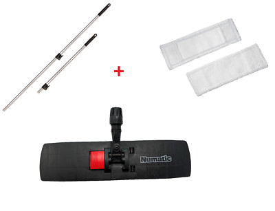 Numatic Wischset Klapphalter 40 & 50 cm Mikrofaser Mopp Wischmop Wischmopp Stiel