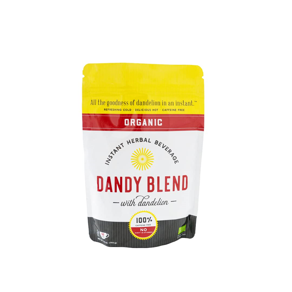 50 Cup Bag of Certified Organic Dandy Blend Instant Herbal Beverage with Dandeli