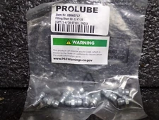 10PK PROLUBE STANDARD GREASE FITTING, 08060717, 1/4-28, STRAIGHT HEAD (G)