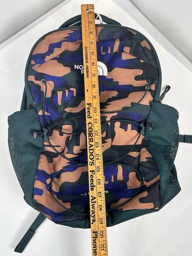 The North Face Jester Backpack Green Camo Hiking Camping Travel College School - Picture 13 of 14