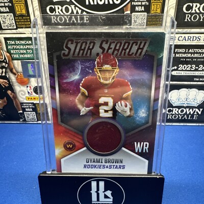 Dyami Brown 2021 Rookies & Stars Star Search Patch SS-DB Rookie RC Commanders SP