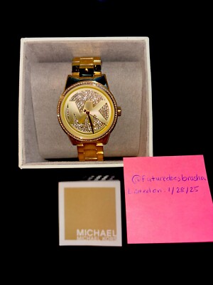 Michael Kors Women's Ritz Quartz Gold Watch MK6862 NIB