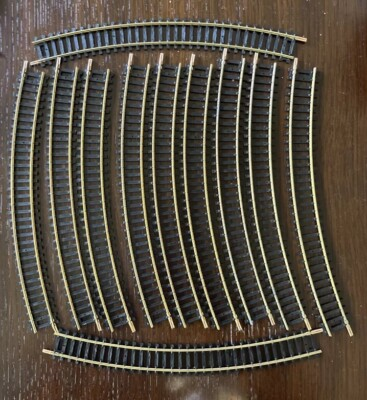 #ad Lot Of 11 Vintage Bachman Track Spare Right Turn 18 Inch EZ Fit Oval Pieces $40.00