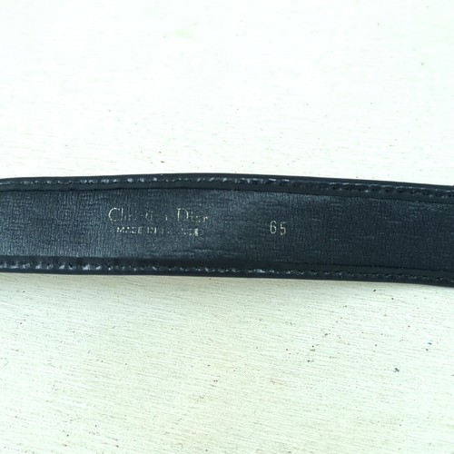 Christian Dior Trotter Belt Size 65 Made in France Women's Used from Japan - Picture 7 of 24