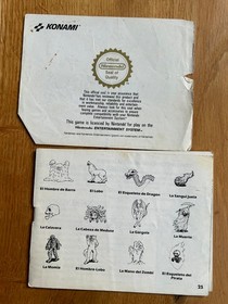 Nintendo NES Anleitung - Castlevania 2: Simon's Quest