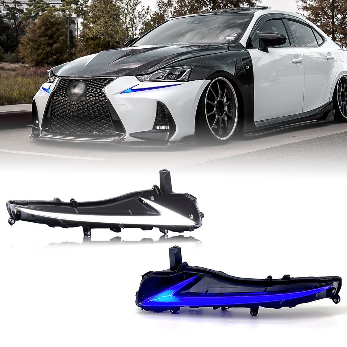 LED Daytime Running Lights For 2017-2020 Lexus IS200t/300 IS250