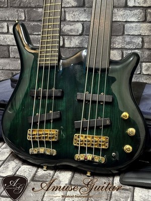 Warwick Thumb Bass NT Double Neck 4 String Fretted Fretless aus JAPAN