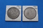 1921 MORGAN SILVER DOLLARS-2 COINS