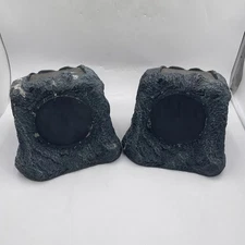 it.innovative technology Outdoor Rock Speaker Pair Wireless Bluetooth Charcoal