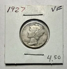 1927-P Mercury Dime 10C SILVER - Very Fine (VF)
